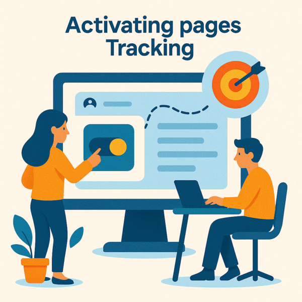 Activating pages tracking