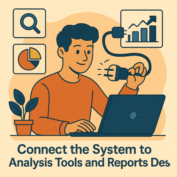 Connecting the system to the analysis tools and reports design