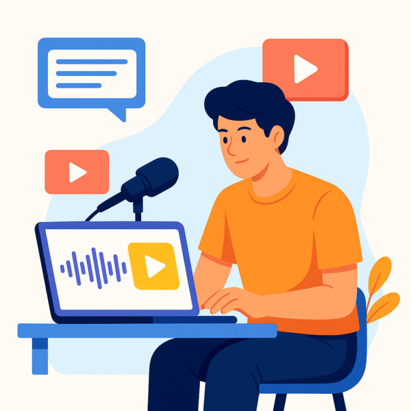 Convert audio clips into short posts or videos