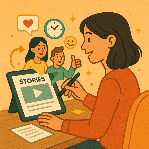 Convert content into stories/storytelling formats