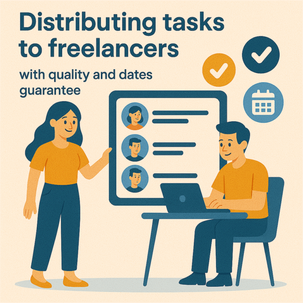 Distributing tasks to Freelancers with quality and dates guarantee