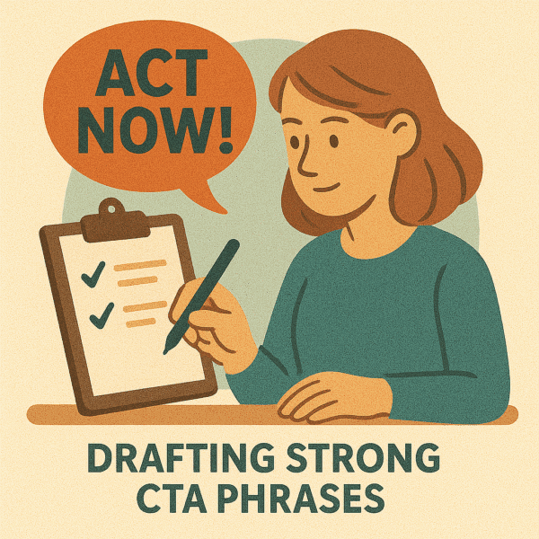 Drafting strong CTA phrases