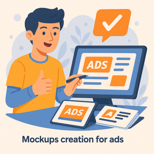 Mockups creation for ads