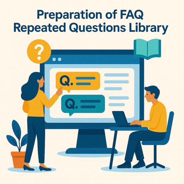 Preparation of FAQ repeated Questions Library