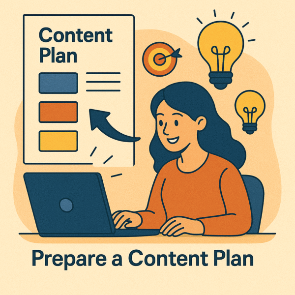 Prepare a content plan for one platform
