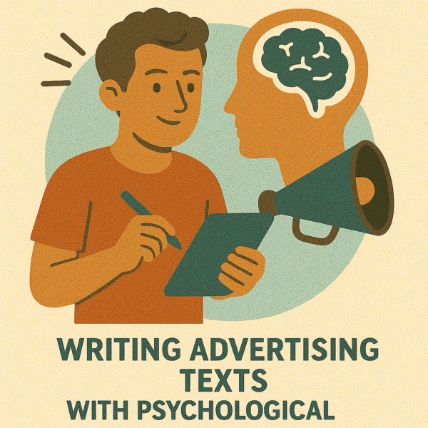 Writing advertising texts with psychological persuasion