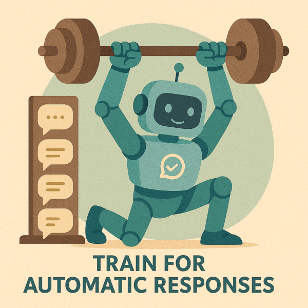 A robot training for automatic responses