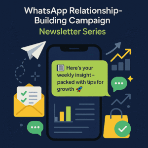 whatsapp relationship building campaign -newsletter series