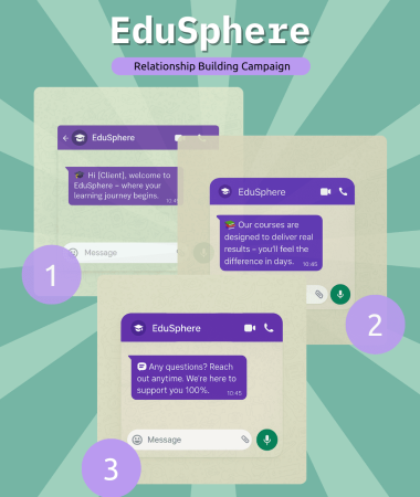 Product Project Feature Image Template - EduSphere - Relationship Building Campaign